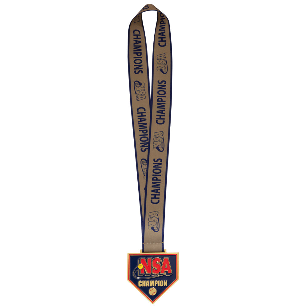 NSA Homeplate Medal - Gold/Silver/Bronze